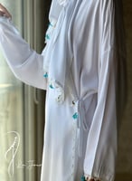 شرشف صلاة لف ابيض المزين بالكروشبه و الورد الاويا...