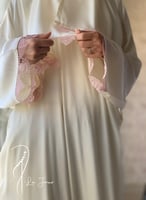 شرشف صلاة اويا ورد وردي لف اوف وايت