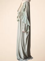 عباية شرشف سستة أخضر فاتح من القطن البارد و القطن...