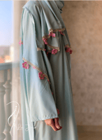 شرشف صلاة سستة تفني مزين بالكروشيه