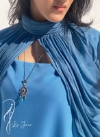 ثوب وكاب شيفون حرير