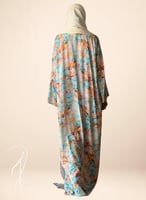 شرشف صلاة منقوش ورد تفني و بني من لاجور