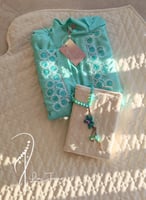 شرشف صلاة لف تيفني ستان مزين بأويا تركي يدوي من لا...