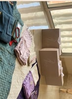 مجموعة 3 اطقم شراشف كروشيه واويا قطن