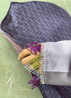 شرشف صلاة موف لف اويا تركي و الطرحة مثبتة .