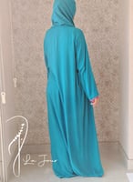 شرشف صلاة لف فيروزي بالكروشيه يدوي