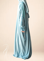 شرشف صلاة لف رسم باتيك درجات تفني و فيروزي الطرحة...