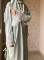 شرشف مرد لف فستقي دانتيل