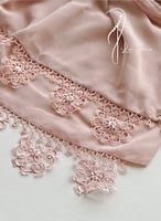 طرحة أويا ورد بوال باودر بنك وردي دوائر