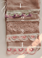 طرح وردي على بيج بوال مزينة بأويا يدوي مميز