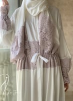 شرشف صلاة اوف وايت سستة دانتيل حزام من لاجور