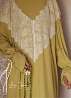 شرشف صلاة خمار اخضر بالدنتال الابيض و مع شنطة من ل...