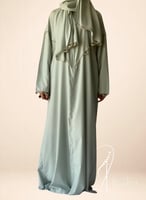 شرشف صلاة سحاب تفني مزين بالكروشي يدوي و الطرحة من...