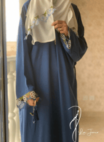 شرشف صلاة لف كحلي أويا أزرق و أخضر