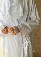 شرشف صلاة لف ابيض بالاويا الفاخر من لاجور