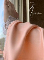 شرشف صلاة لف وردي على خربزي كروشيه يدوي الطرحة منف...