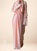 شرشف صلاة لف وردي على خربزي كروشيه يدوي الطرحة مثب...