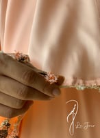 شرشف صلاة اويا ورد خربزي لف طرحة متصلة