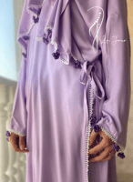 شرشف صلاة لف موف كروشيه يدوي الطرحة مثبتة