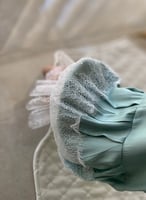 شرشف صلاة دانتيل سحاب أخضر فاتح