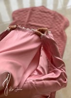 شرشف صلاة اويا ورد وردي بصلي قطن ستان و الطرحة متص...