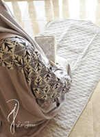 شرشف صلاة لف رسم باتيك رمادي الطرحة مثبتة