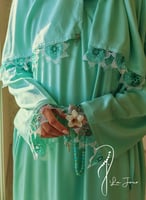 شرشف صلاة لف تيفني ستان مزين بورد أويا يدوي من لاج...