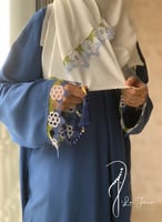 شرشف صلاة لف كحلي أويا أزرق و أخضر