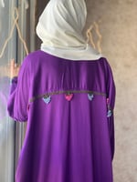 شرشف صلاة بسستة بنفسجي كروشيه بجيب