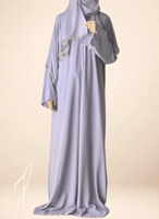 شرشف صلاة سستة موف مزين بالكروشيه حلزون يدوي