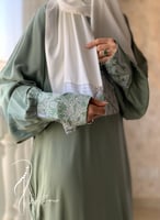 227503 شرشف صلاة باتيك اخضر زيتوني سستة