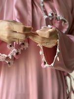 شرشف صلاة اويا ورد وردي بصلي قطن ستان و الطرحة متص...