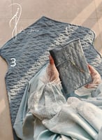 شرشف صلاة سستة رايون دانتيل عدة ألوان (حبة واحدة)