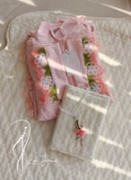 شرشف صلاة لف وردي فاتح مزين بالاويا الفخم من لاجور