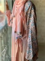 شرشف صلاة رسم باتيك لف وردي و ازرق سماوي و الطرحة...