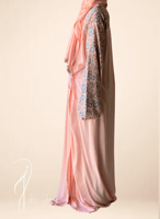 شرشف صلاة رسم باتيك لف وردي و ازرق سماوي و الطرحة...