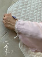 شرشف صلاة لف وردي كروشيه يدوي طرحة منفصلة