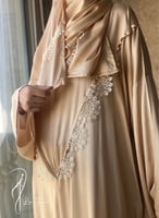 شرشف صلاة اويا اقواس سحاب بيج طرحة مثبتة