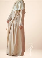 شرشف صلاة لف بيج مزين بالاويا الفاخر طرحة منفصلة