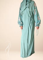 شرشف صلاة لف رسم باتيك أخضر باستيل فخم