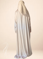 شرشف صلاة لف وردي فاتح مزين بالكروشيه و الورد