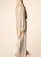 شرشف صلاة سستة بيج مزين بالكروشيه و الورد الاويا