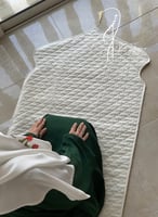 شرشف صلاة سستة اويا أحمر و أخضر زرعي