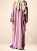 شرشف بصلي وردي لف طرحة متصلة