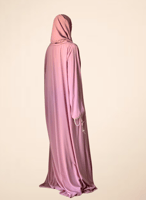 شرشف صلاة سستة وردي مزين بالكروشيه و الورد الاويا