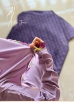 شرشف صلاة موف لف اويا تركي و الطرحة مثبتة .