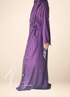 شرشف صلاة لف موف غامق قطن بالكروشيه عناقيد عنب يدو...