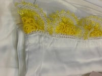 شرشف صلاة اويا لف مفتوح اوف وايت مع اصفر