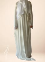 شرشف صلاة كروشيه لف مثل الروب اوف وايت