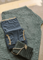 شرشف صلاة لف تركواز اويا و الورد الاصف المميز